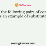 Which of the following pairs of commodities is an example of substitutes?