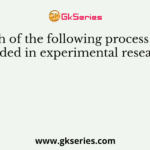 Which of the following process is not needed in experimental research?