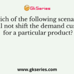 Which of the following scenarios will not shift the demand curve for a particular product?