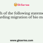 Which of the following statement is true regarding migration of bio molecules?