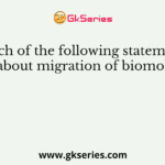 Which of the following statements is true about migration of biomolecules?