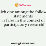 Which one among the following statements is false in the context of participatory research?