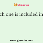 Which one is included inflow ?