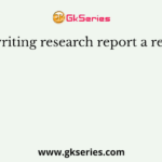 While writing research report a researcher