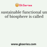 A sustainable functional unit of biosphere is called