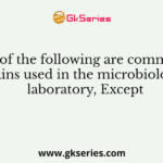 All of the following are common stains used in the microbiology laboratory, Except