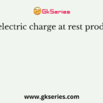 An electric charge at rest produces