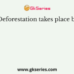 Deforestation takes place by