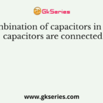 In combination of capacitors in series, capacitors are connected