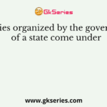 Lotteries organized by the government of a state come under