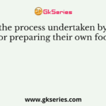 Name the process undertaken by plants for preparing their own food