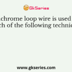 Nichrome loop wire is used in which of the following techniques?