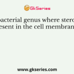 The bacterial genus where sterols are present in the cell membrane is