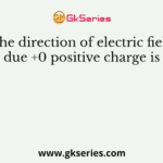 The direction of electric field due +0 positive charge is
