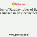 The number of Faraday tubes of flux passing through a surface in an electric field is called