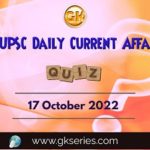 UPSC Daily Current Affairs Quiz