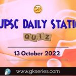 UPSC Daily Static Quiz