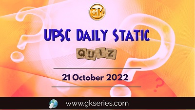 UPSC Daily Static Quiz