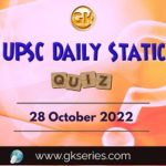 UPSC Daily Static Quiz