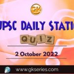 UPSC Daily Static Quiz