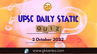 UPSC Daily Static Quiz