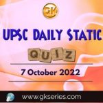 UPSC Daily Static Quiz