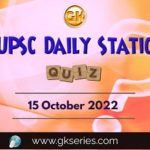UPSC Daily Static Quiz