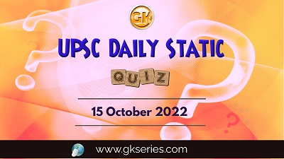 UPSC Daily Static Quiz