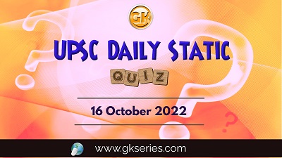 UPSC Daily Static Quiz