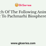 Which Of The Following Animal Is Endemic To Pachmarhi Biosphere Reserve?