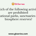 Which of the following activities are prohibited in national parks, sanctuaries and biosphere reserves?