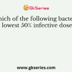 Which of the following bacteria has the lowest 50% infective dose (ID50)?