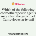 Which of the following chemotherapeutic agents may affect the growth of Campylobacter jejuni?