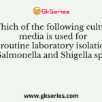 Which of the following culture media is used for the routine laboratory isolation of Salmonella and Shigella spp?