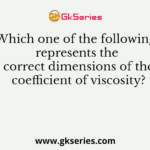 Which one of the following represents the correct dimensions of the coefficient of viscosity?