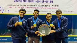 Indian men’s squash team won gold medal in Asian Squash Team Championships
