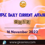 UPSC Daily Current Affairs Quiz