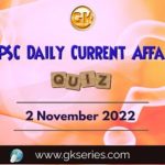 UPSC Daily Current Affairs Quiz