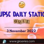 UPSC Daily Static Quiz
