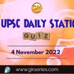 UPSC Daily Static Quiz