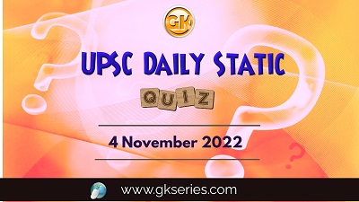 UPSC Daily Static Quiz