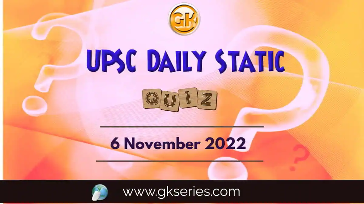 UPSC Daily Static Quiz (29)