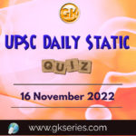 UPSC Daily Static