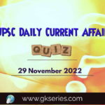 UPSC Daily Current Affairs Quiz