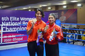 Nikhat Zareen & Lovlina Borgohain win gold medals at the Elite National Women’s Boxing Championships