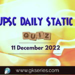 UPSC Daily Static Quiz