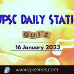 UPSC Daily Static Quiz