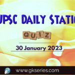 UPSC Daily Static QUIZ