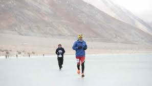 Ladakh sets Guinness world record for 21-km long frozen lake marathon