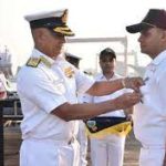 Navy Chief Awarded On-The-Spot Unit Citation INS Nireekshak for Salvage Operation